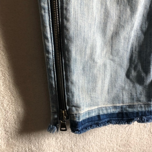 Hudson jeans denim pencil skirt frayed - Picture 2 of 9